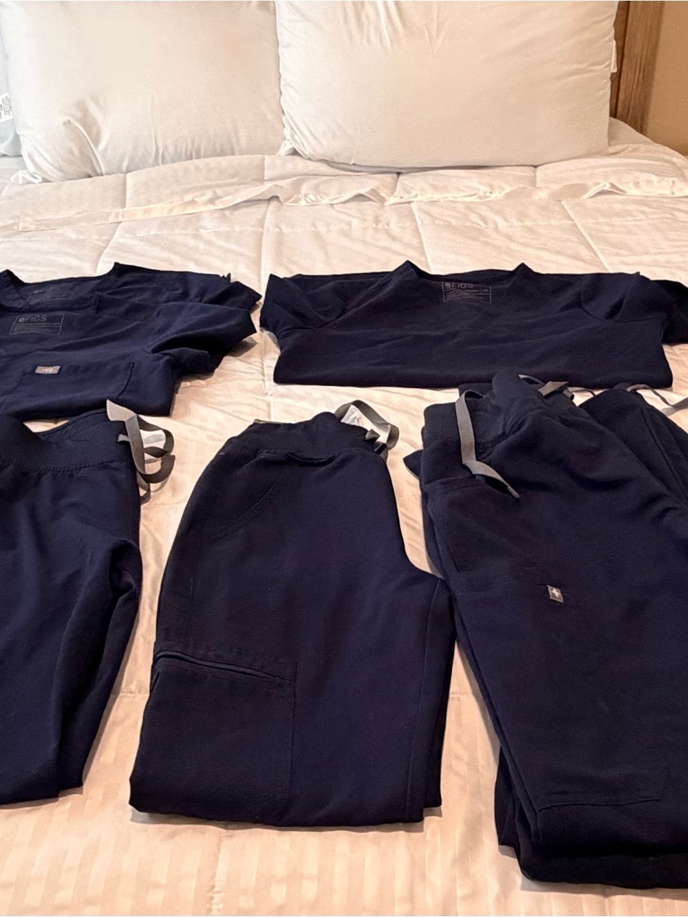 Navy Blue Figs Scrubs